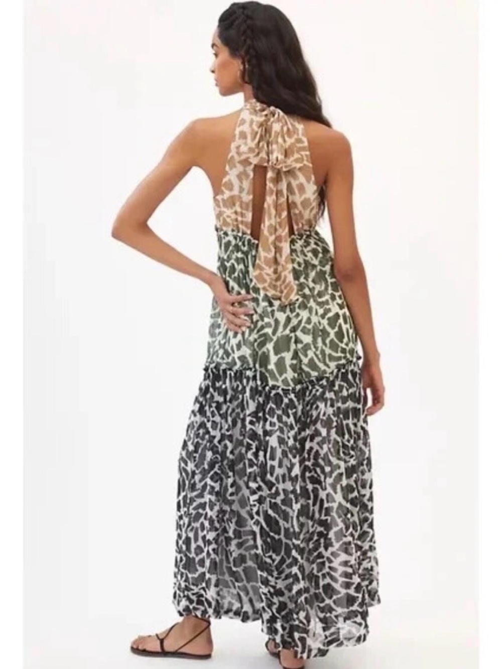 Anthropologie Maeve Keyhole Halter Maxi Dress - Picture 2 of 11